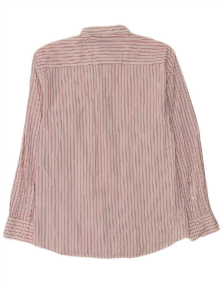 Camisa Marlboro Classics para hombre de algodón a rayas rosa grande