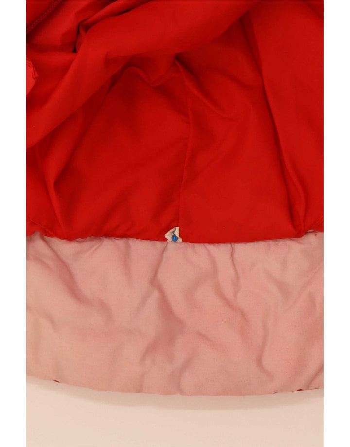 Chaqueta acolchada con capucha vintage para hombre IT 52 XL Poliamida color block rojo