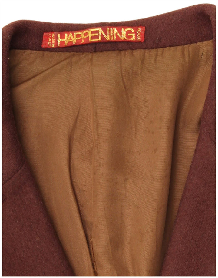 Happening Chaqueta tipo blazer con doble botonadura para mujer IT 40 Small Brown