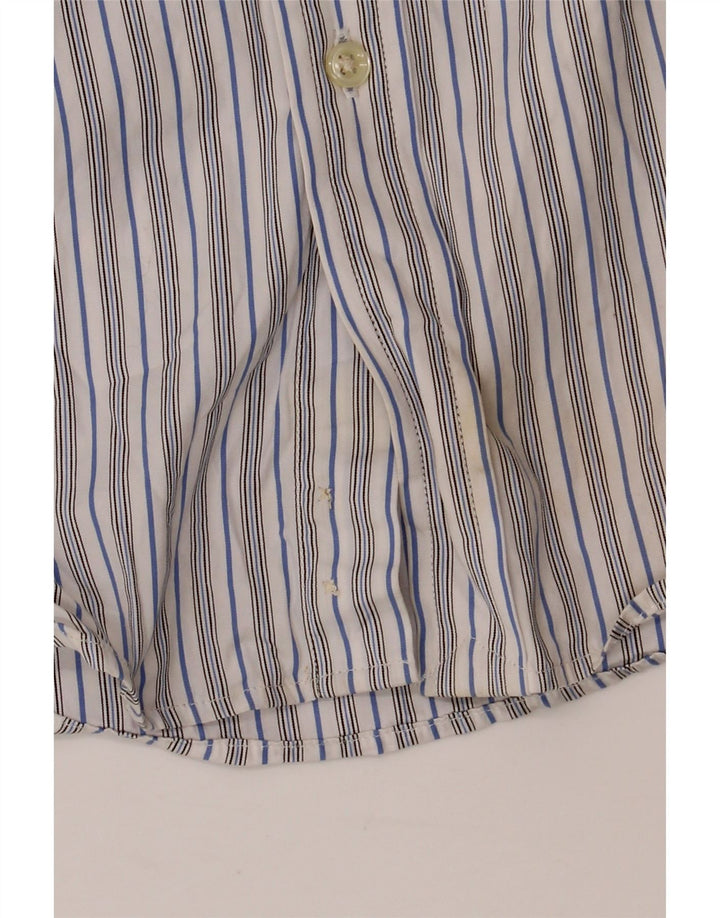 Ralph Lauren Camisa para hombre Talla 14 Algodón a rayas blancas pequeñas