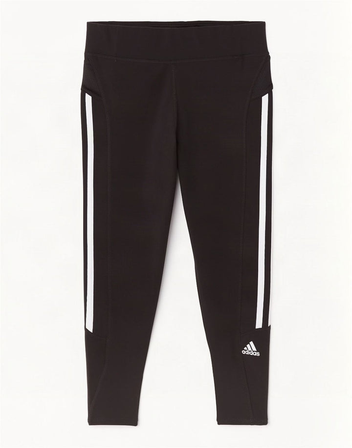 Adidas Climalite Capri Leggings para mujer UK 8 Pequeño Poliéster negro