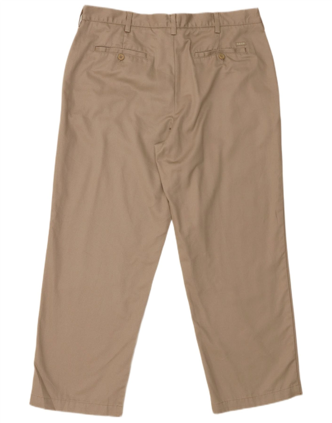IZOD Pantalón chino recto de corte clásico para hombre W36 L29 Algodón beige