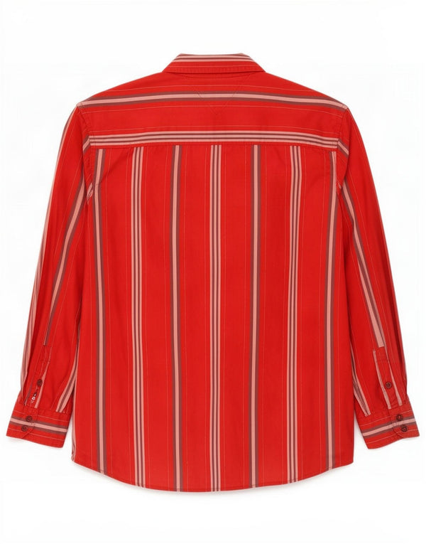 Camisa Tommy Hilfiger Hombre XL Algodón Rayas Rojas