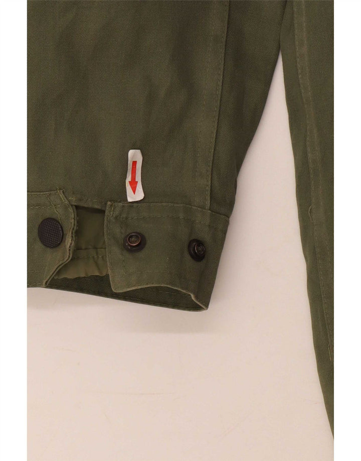 Vintage hombres Parka chaqueta IT 50 grande caqui