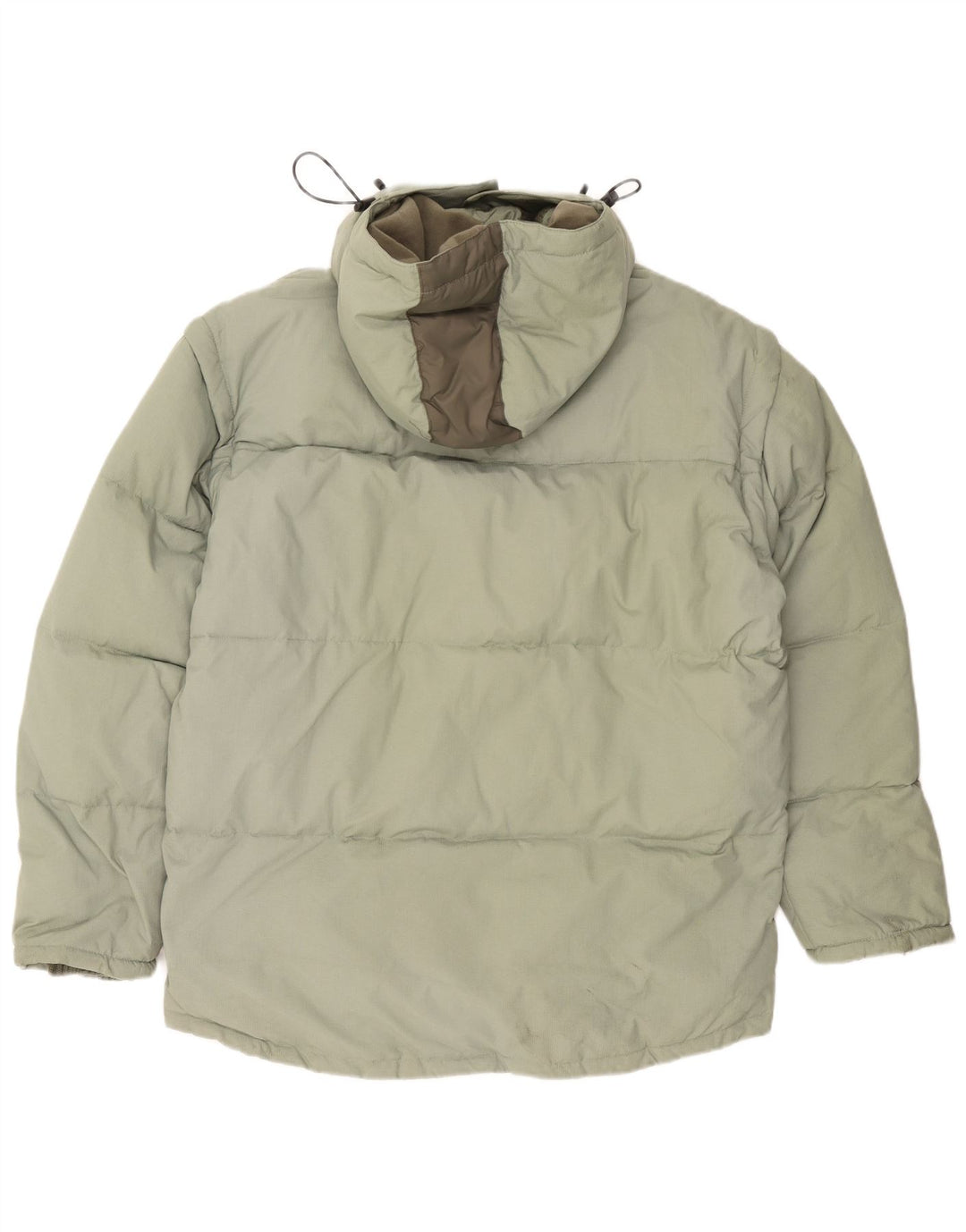 Fila Chaqueta acolchada con capucha para hombre UK 44 2XL Verde Colorblock