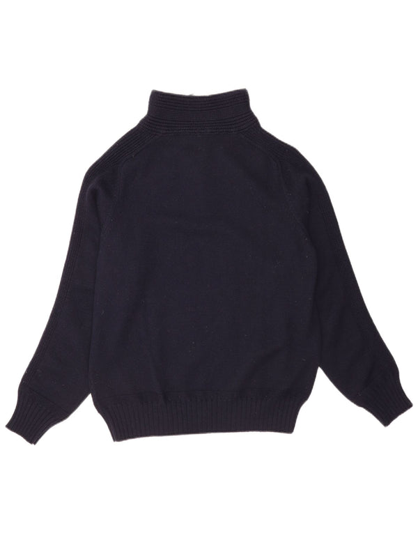 Trussardi Jersey con cuello y cremallera para mujer UK 40 XL Azul marino