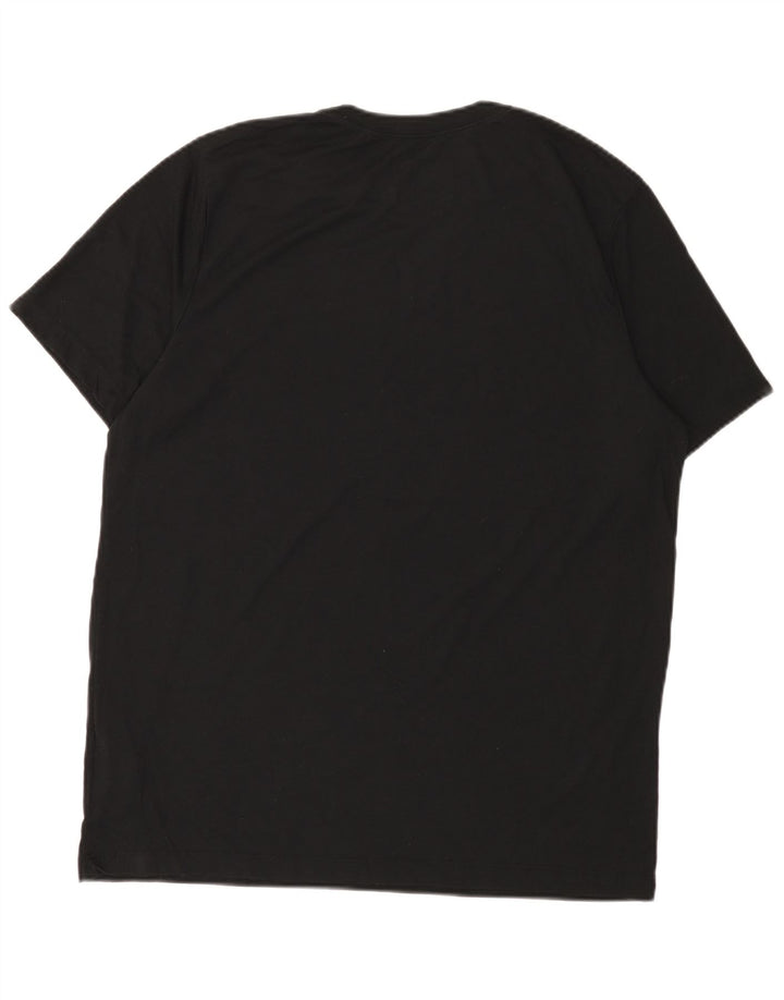 Nike Dri Fit Graphic Camiseta para hombre, talla grande, poliéster negro
