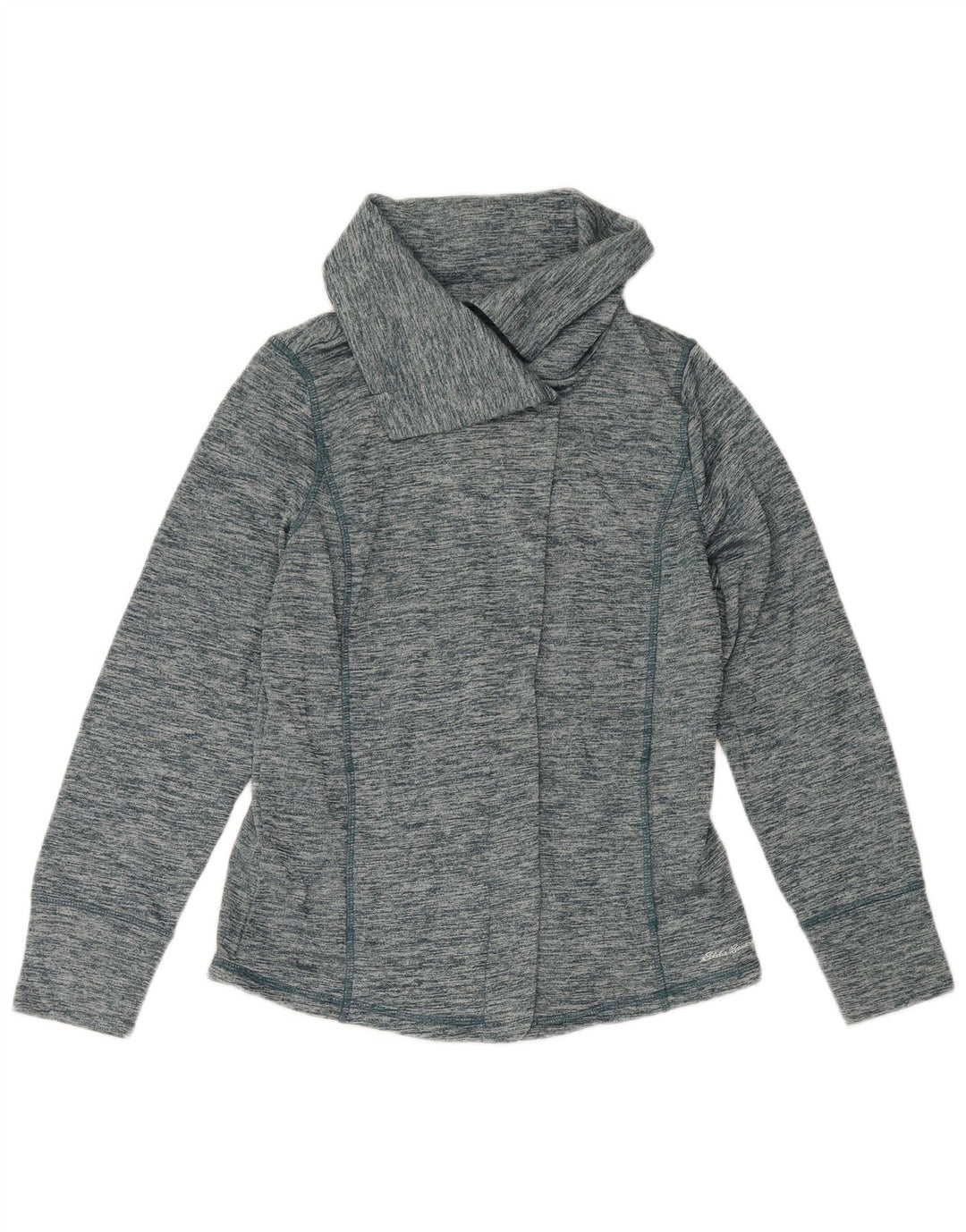 Eddie Bauer Chaqueta superior de chándal para mujer UK 46 Poliéster moteado azul grande