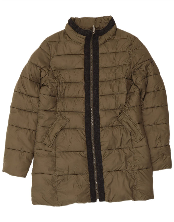 Guess Abrigo acolchado para hombre UK 40 Large Poliamida caqui