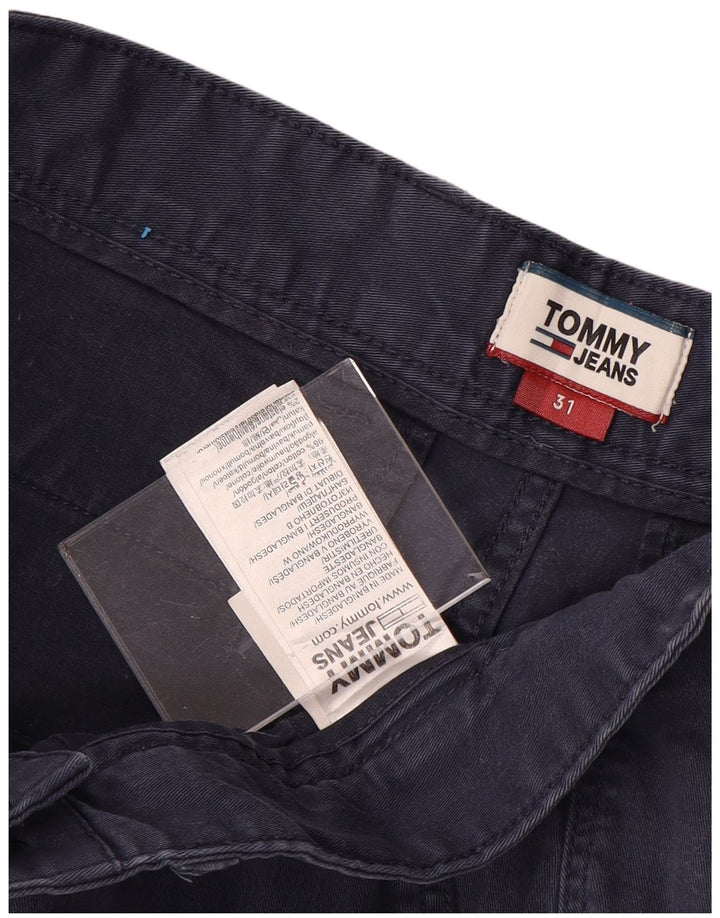 TOMMY HILFIGER Pantalones cortos chinos para hombre W31 Algodón azul marino mediano