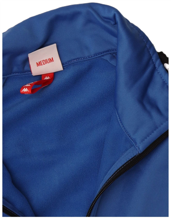 Kappa Chaqueta de chándal gráfica para mujer UK 40 Medium Blue Colourblock