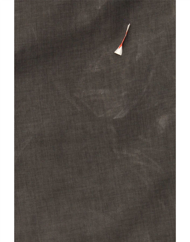 Marks & Spencer Pantalón de traje con pinzas para hombre W40 L33 Poliéster gris