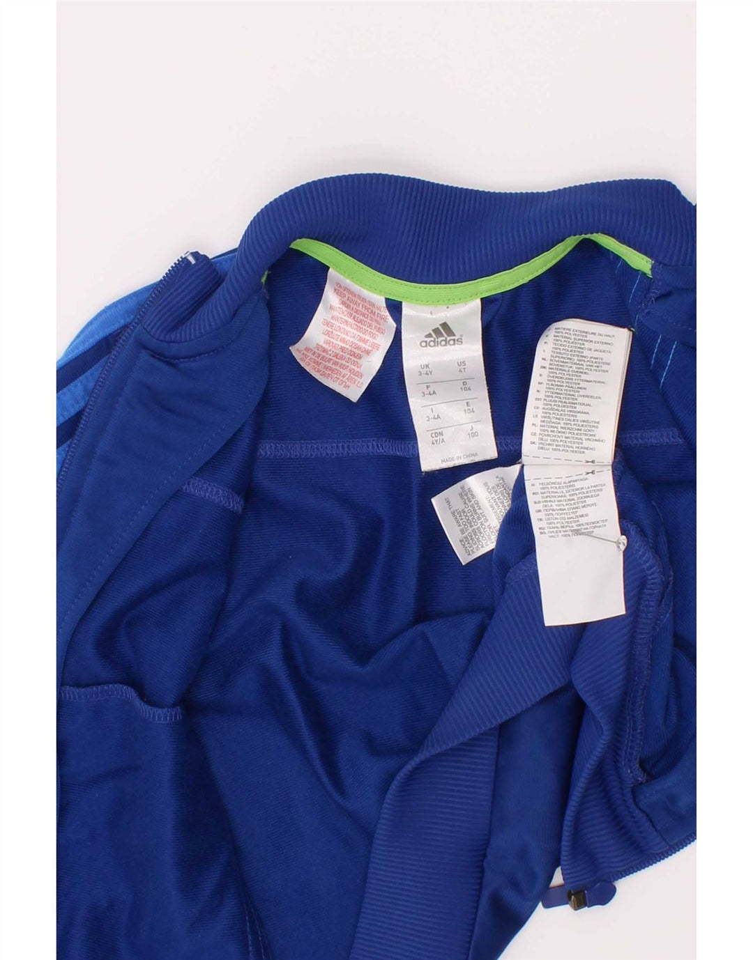 Adidas Chaqueta Chándal Niño 3-4 Años Azul Marino Poliéster