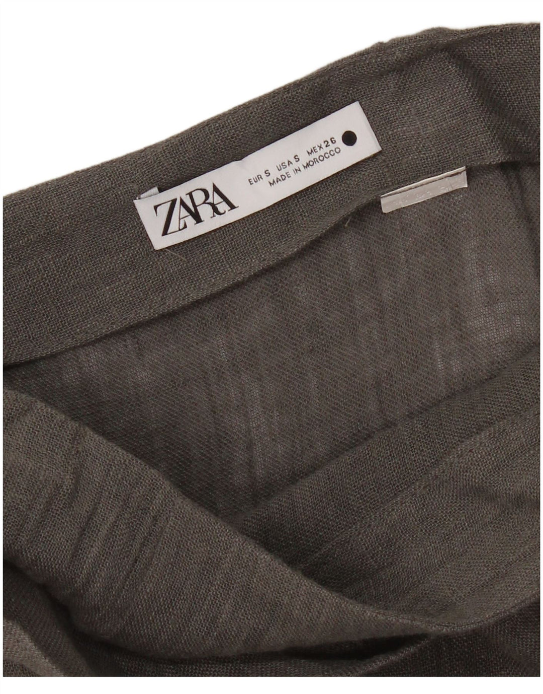 Zara Mujer Falda Cruzada Pequeña W26 Gris