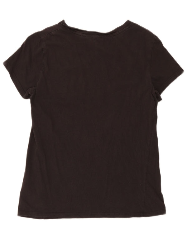 Levi's Camiseta gráfica para mujer Top UK 10 Small Black Cotton