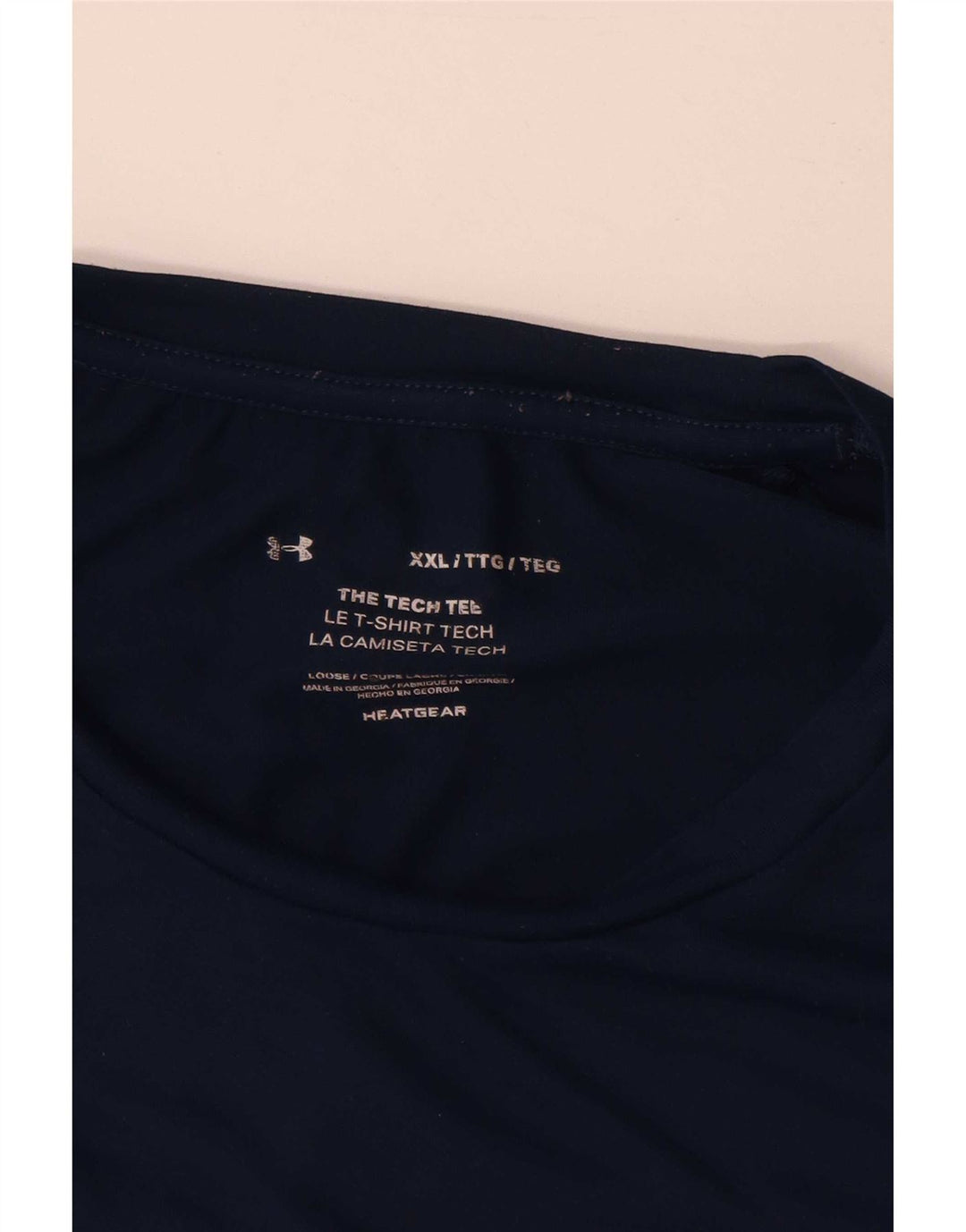 Camiseta Under Armour Hombre Top 2XL Azul Marino Poliéster
