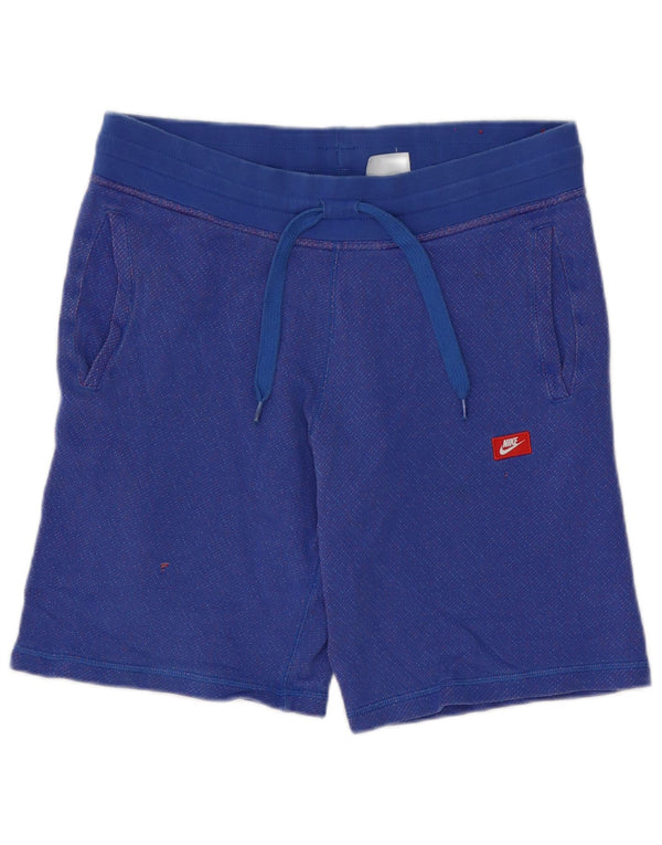 Pantalones cortos deportivos Nike para hombre azul medio manchado