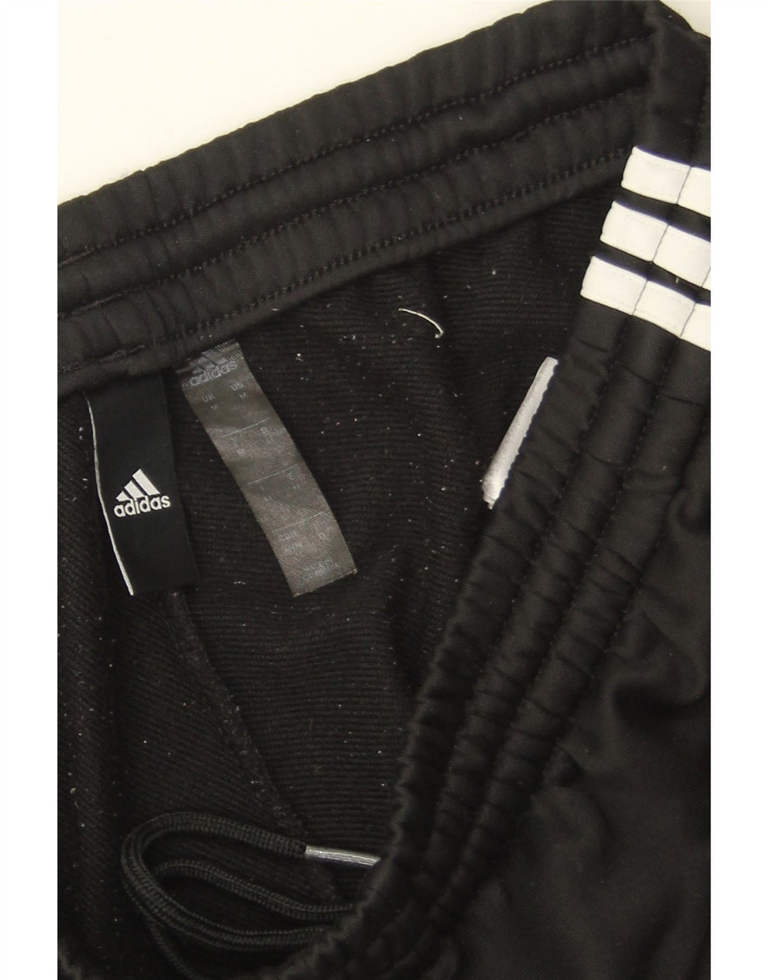 Adidas Pantalones de chándal para mujer UK 40 Mediano Negro Colorblock Poliéster