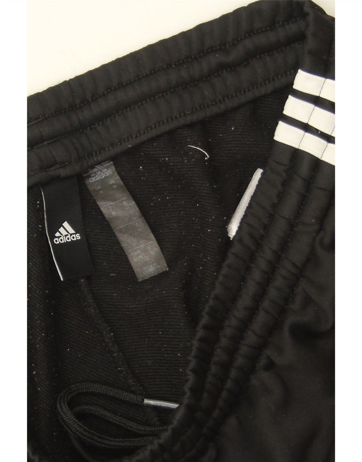 Adidas Pantalones de chándal para mujer UK 40 Mediano Negro Colorblock Poliéster