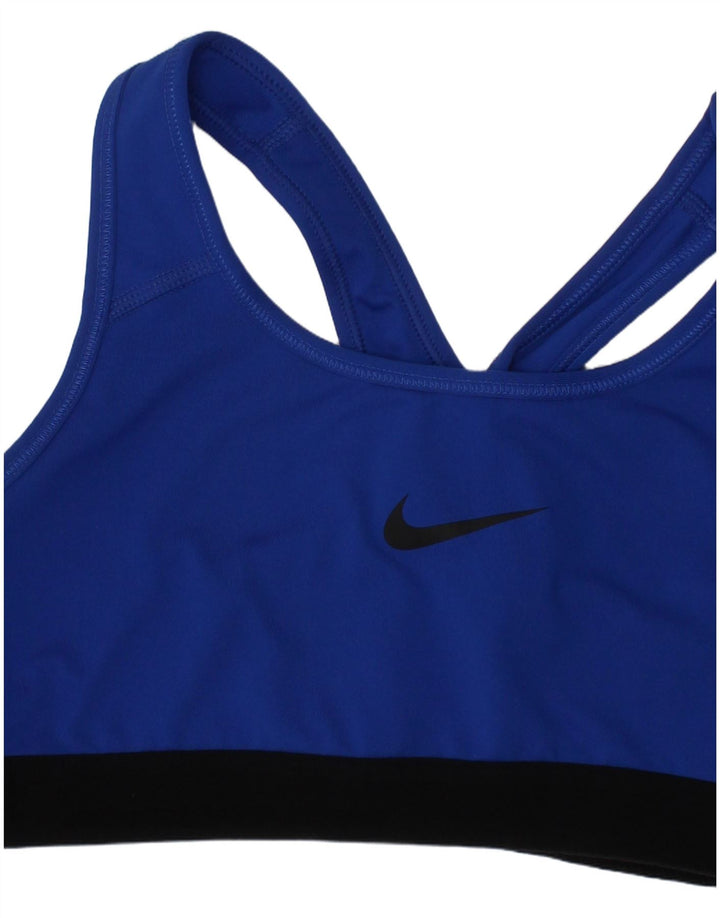 Nike Mujer Sport Bra Top Small Azul Poliéster Deportes