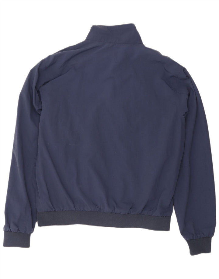 ASICS Chaqueta bomber para hombre UK 40 Large Azul marino Nylon