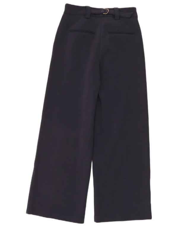 Marks & Spencer Pantalones chinos de cintura alta para mujer UK 8 Small W26 L30 Navy Bl