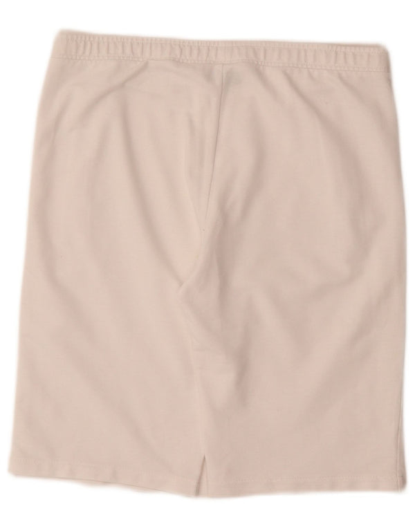 Lotto - Pantalones cortos deportivos para mujer, talla 40, algodón blanco mediano
