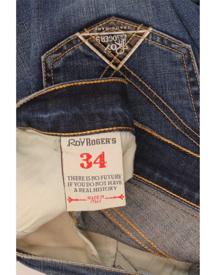 Roy Rogers Vaqueros ajustados para hombre W34 L32 Algodón azul