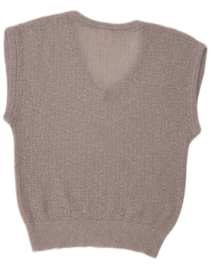 Strickmoden Camiseta sin mangas holgada para mujer EU 40 Medium Silver