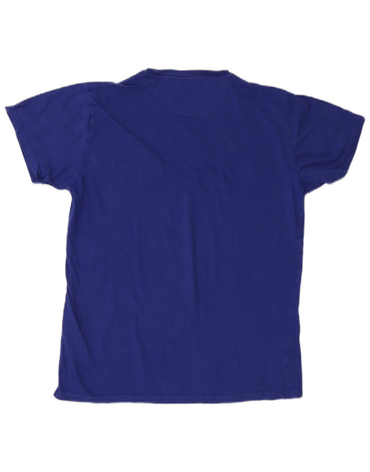 Pierre Cardin Camiseta Hombre Top Algodón Azul Medio