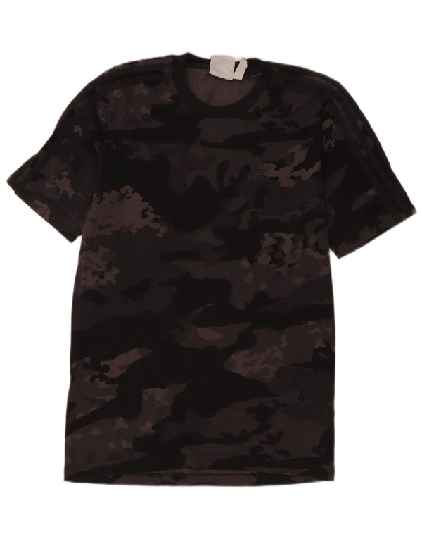 Adidas Camiseta Hombre Top XS Gris Camuflaje Algodón