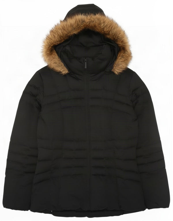 Calvin Klein Chaqueta Acolchada Extragrande con Capucha para Mujer UK 10 Small Black