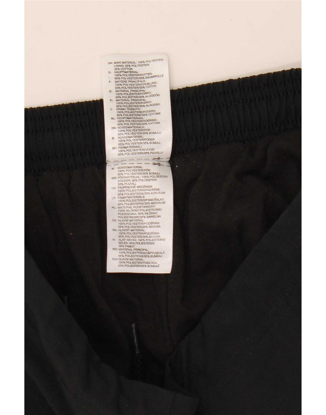 Adidas Pantalones de chándal para mujer Joggers UK 12 Medium Negro Poliéster