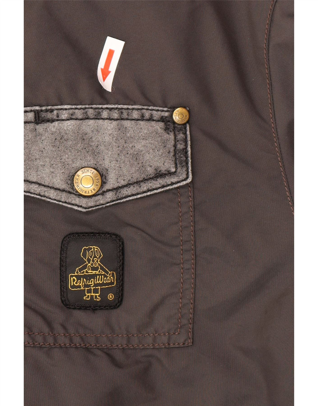 Refrigiwear Chaqueta Bomber para Hombre UK 40 Grande Gris Colorblock