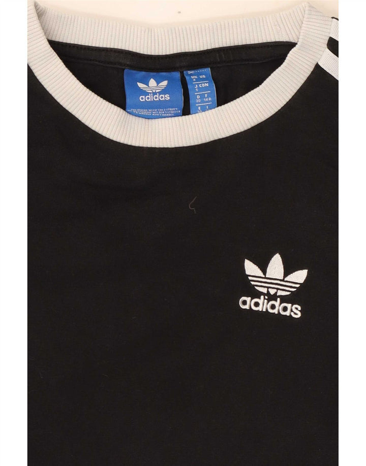 Adidas - Camiseta de manga larga para mujer, talla 4 XS, color negro