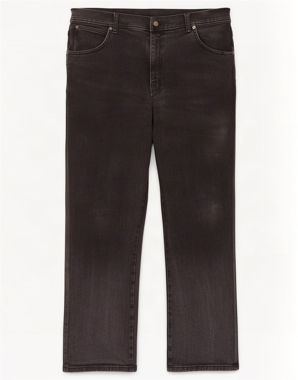 Wrangler Vaqueros rectos de corte regular para hombre W38 L30 Algodón gris