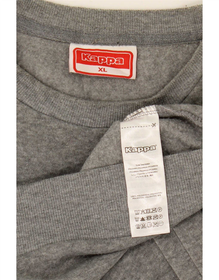 Kappa Hombre Graphic Sudadera Jumper XL Gris Poliéster