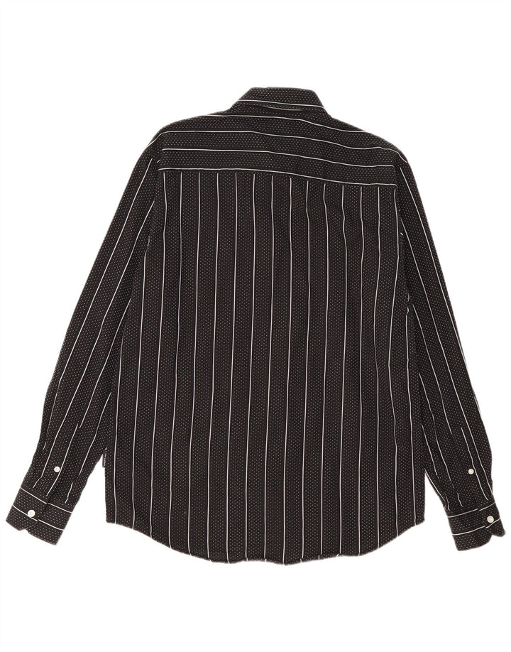 Pierre Cardin Camisa Regular Fit De Algodón A Rayas Negra Mediana Hombre