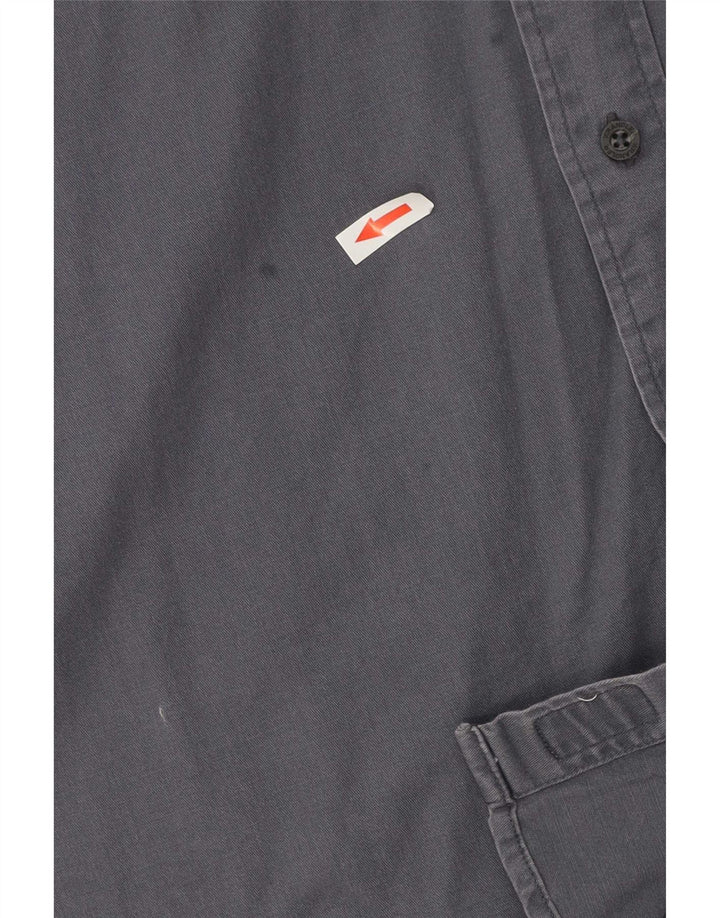 Wrangler Camisa De Manga Corta Para Hombre Algodón Azul Marino Medio