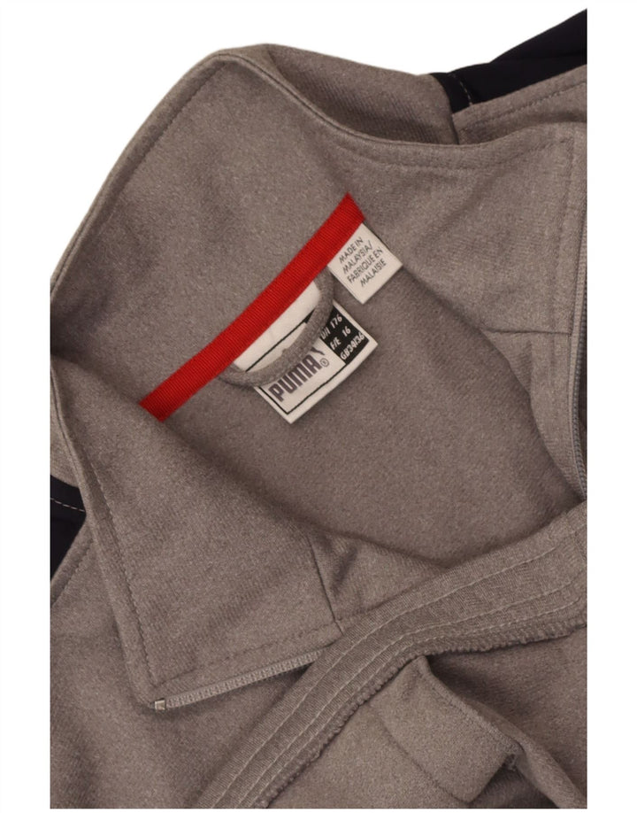 Puma Chaqueta de chándal para niño 15-16 años Gris Colorblock
