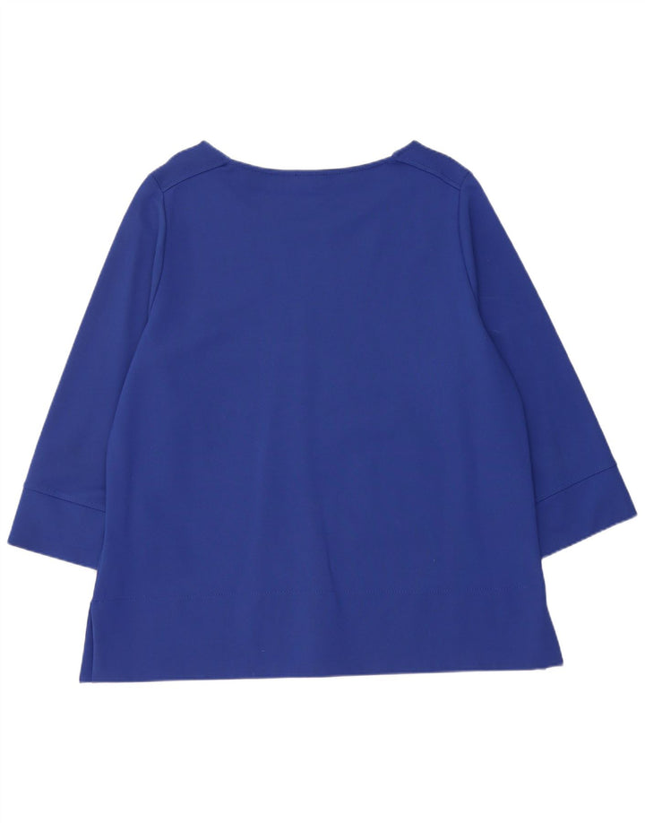 Jaeger Top Mujer Manga 3/4 UK 40 XL Viscosa Azul