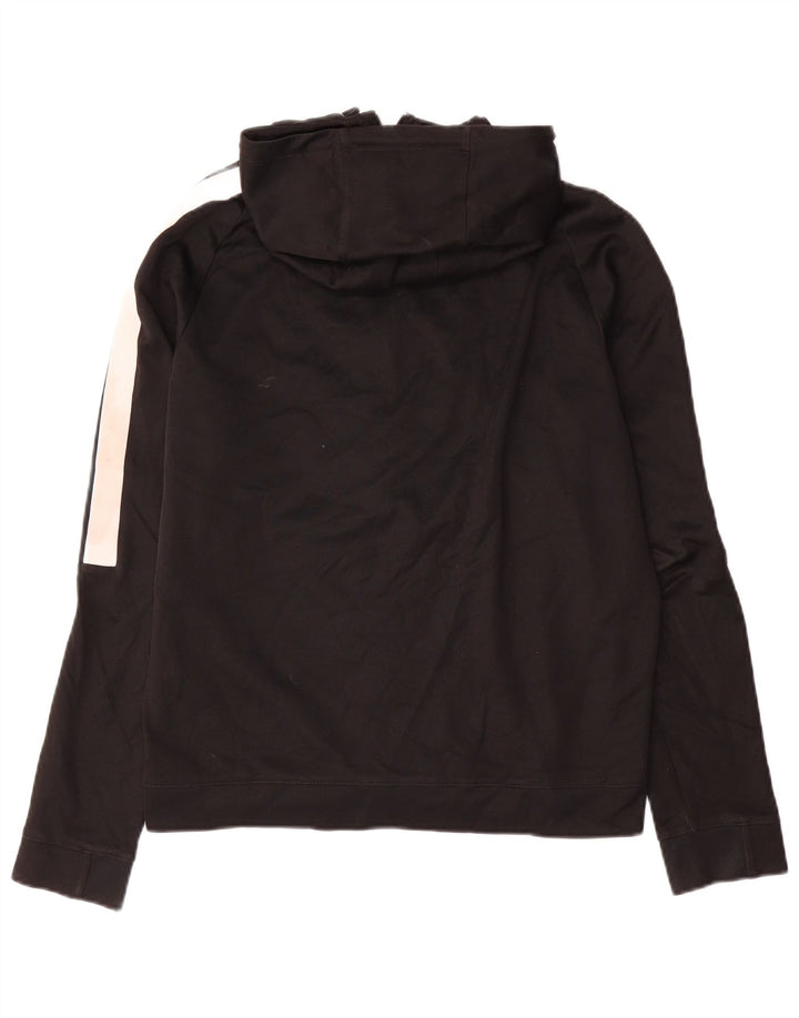 Nike - Sudadera con capucha y cremallera para hombre, tamaño mediano, algodón negro