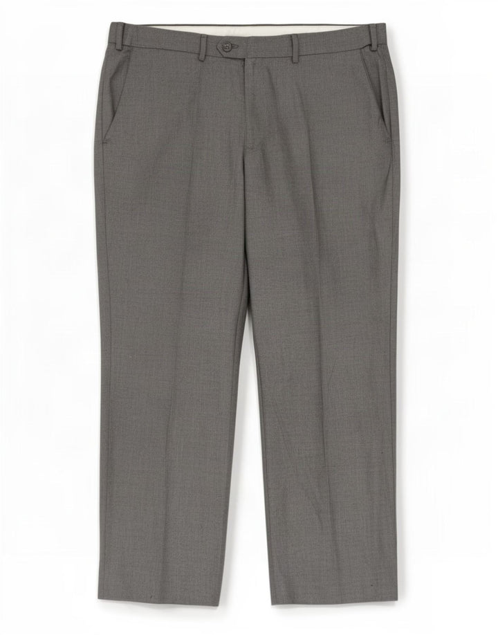 Marks & Spencer Pantalón de traje recto para hombre W38 L29 Poliéster azul
