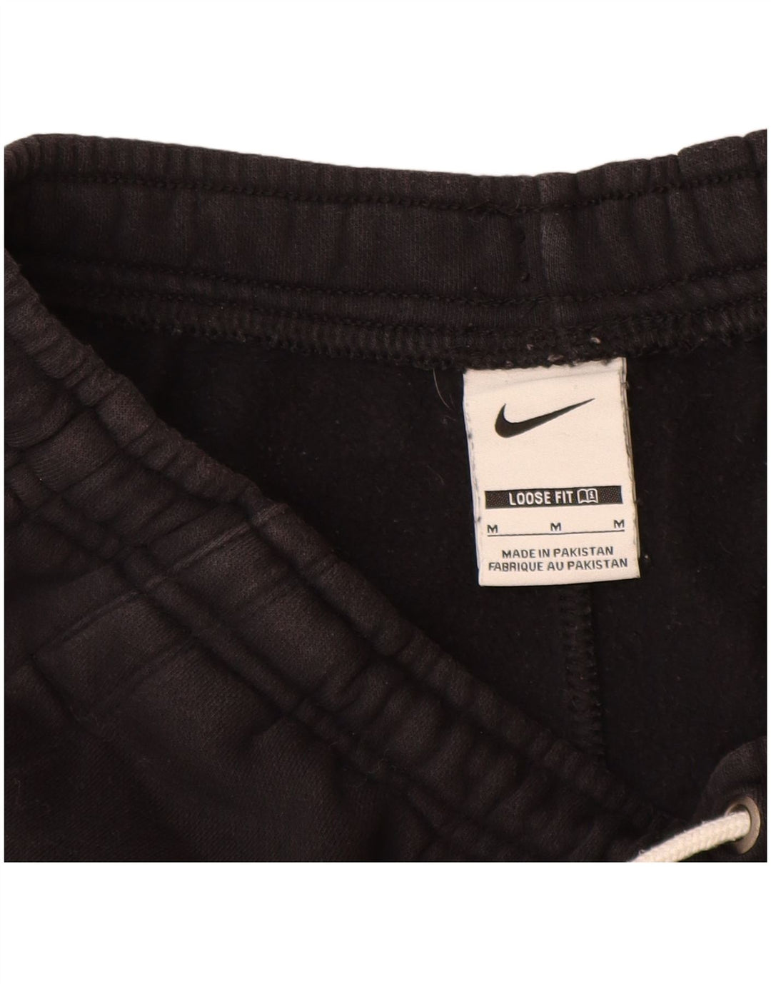 NIKE - Pantalones cortos deportivos para mujer, ajuste holgado, talla 40, algodón negro mediano