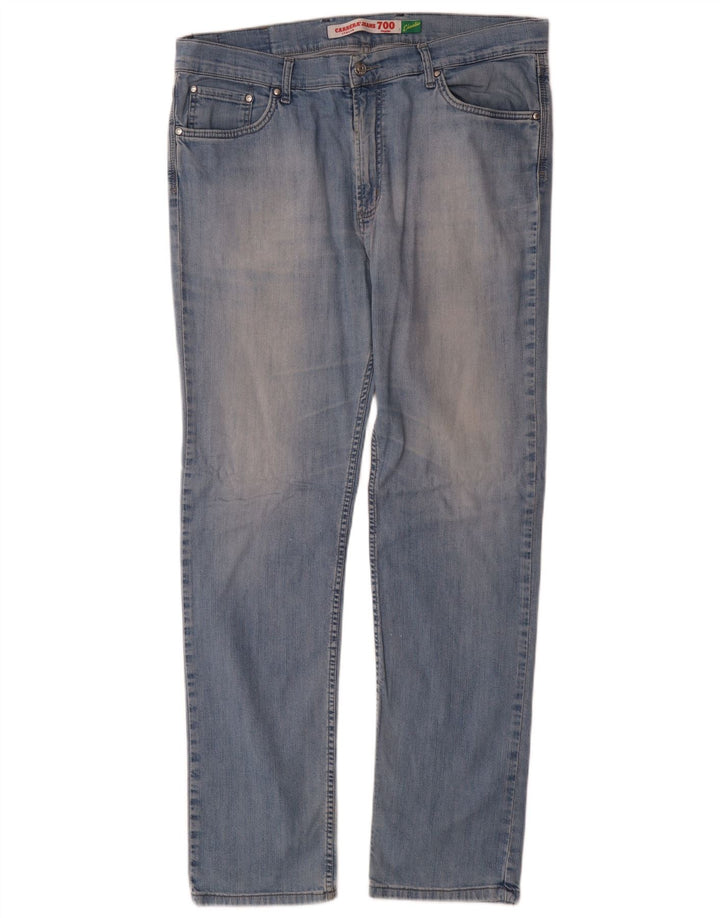 Carrera Jeans Rectos Para Hombre W40 L34 Algodón Azul