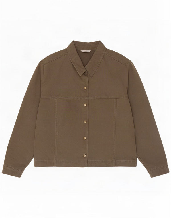 Marks & Spencer Chaqueta bomber para mujer UK 22 2XL Marrón Lyocell