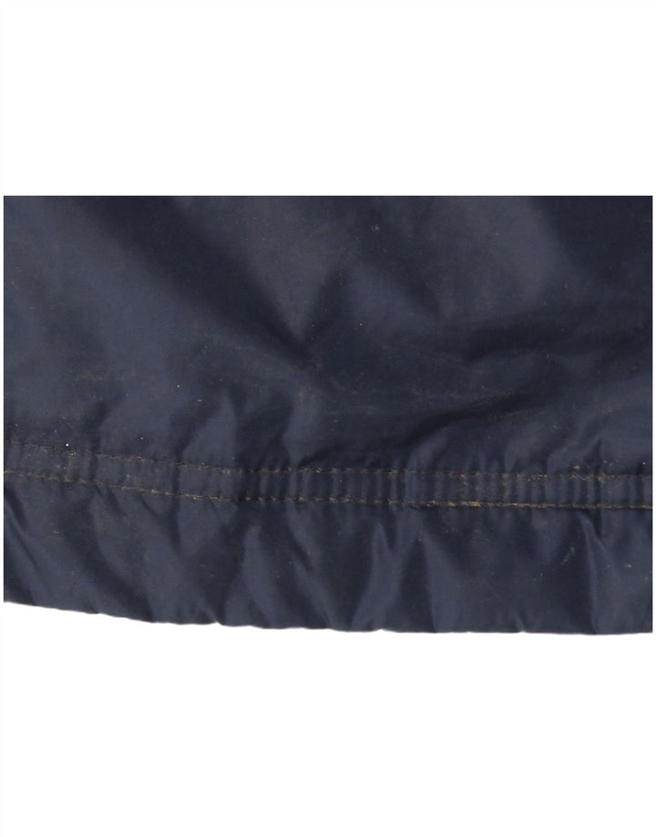 ADIDAS Chaqueta cortavientos gráfica para hombre UK 36 Small Azul marino Colorblock