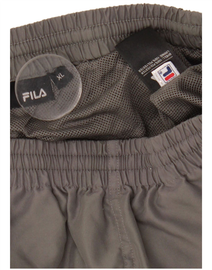 Fila Shorts deportivos para hombre XL Gris Poliéster
