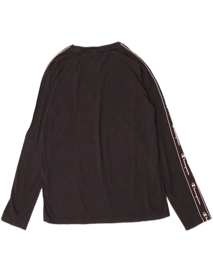 Champion Top gráfico para mujer de manga larga UK 42 Medium Black
