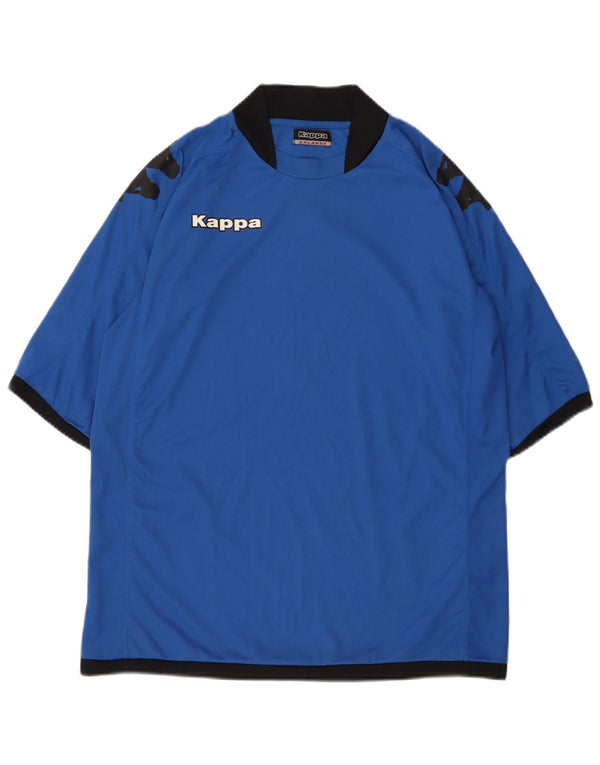KAPPA Camiseta gráfica para hombre Top 2XL Poliéster azul
